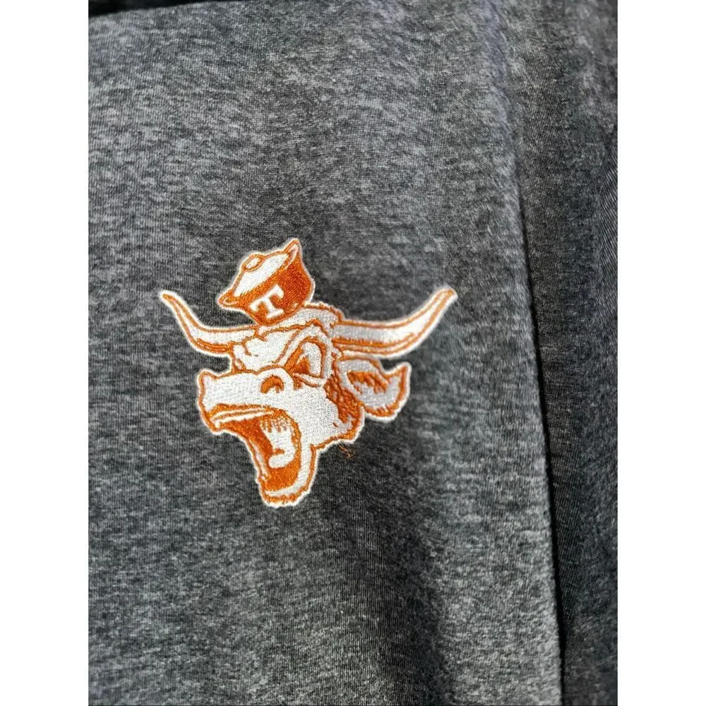 Champion Texas Longhorns Quarter Zip Pullover Men’s Medium Gray College Vault
